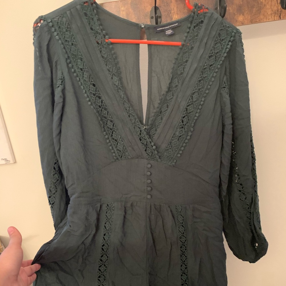 American Eagle Long-Sleeved Romper